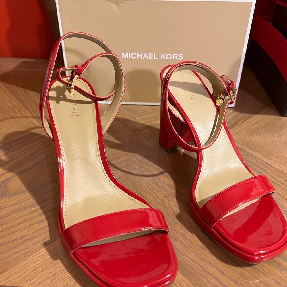Michael Kors Glossy Red Heels